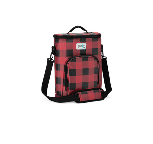Buffalo Plaid Slingi Crossbody Cooler