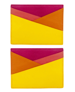 Leather Asymmetric Card Case