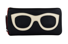 Load image into Gallery viewer, Leather Eyeglass Case w/ Eyeglass Design