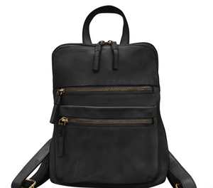 Leather Washed Small Backpack