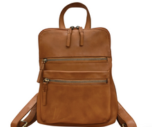 Load image into Gallery viewer, Leather Washed Small Backpack