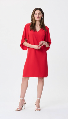 Joseph Ribkoff Draped Sleeves Shift Dress