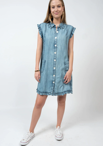 Ivy Jane Denim Ruffle & Swing Dress Modern Dress Ivy Jane Denim Ruffle & Swing Dress Modern Dress
