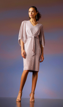 Load image into Gallery viewer, Joseph Ribkoff Rose Draped Sleeve Dress