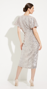 joseph ribkoff sequin dress Joseph Ribkoff Sequin Ruched Dress