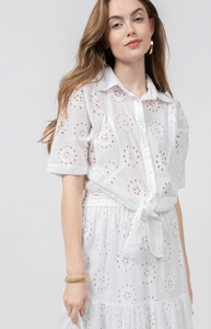 Ivy Jane Eyelet Tie & Go Top
