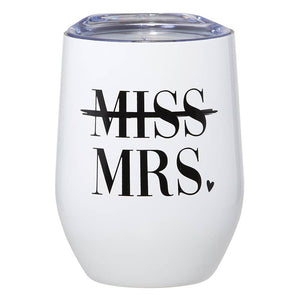 12oz Wine Tumbler-Miss Mrs.