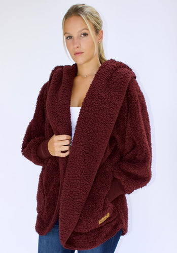 Nordic Beach Sweater - Chocolate Cherry