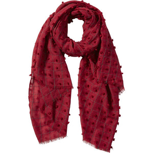 Garnet Knotted Scarf